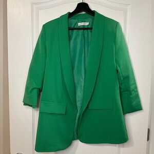Green blazer for women